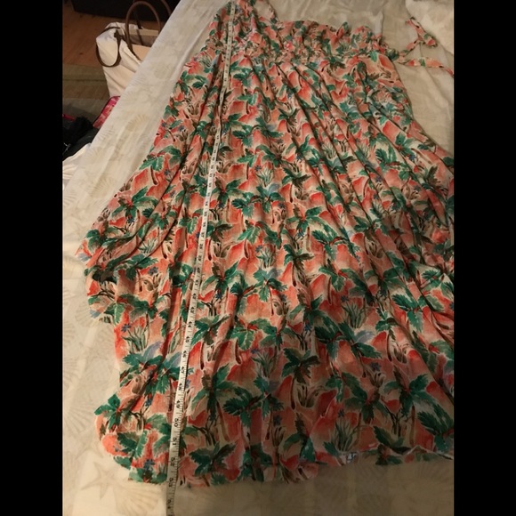 Beautiful long flowing  tropical dress forever 21 - Picture 9 of 10